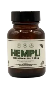 CBD kapslar 50mg Labbrapport