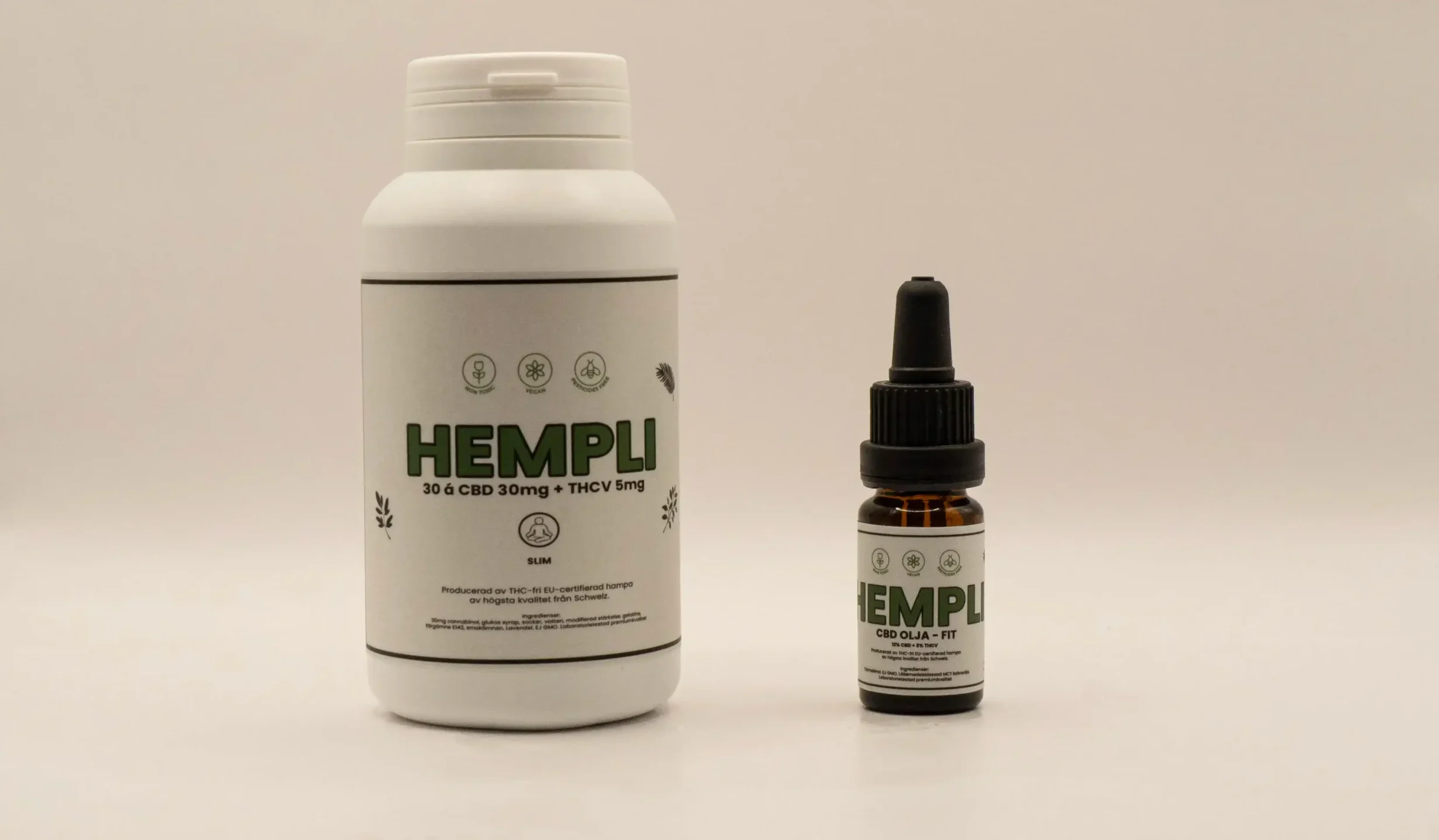 THCV och CBD Gummies och olja