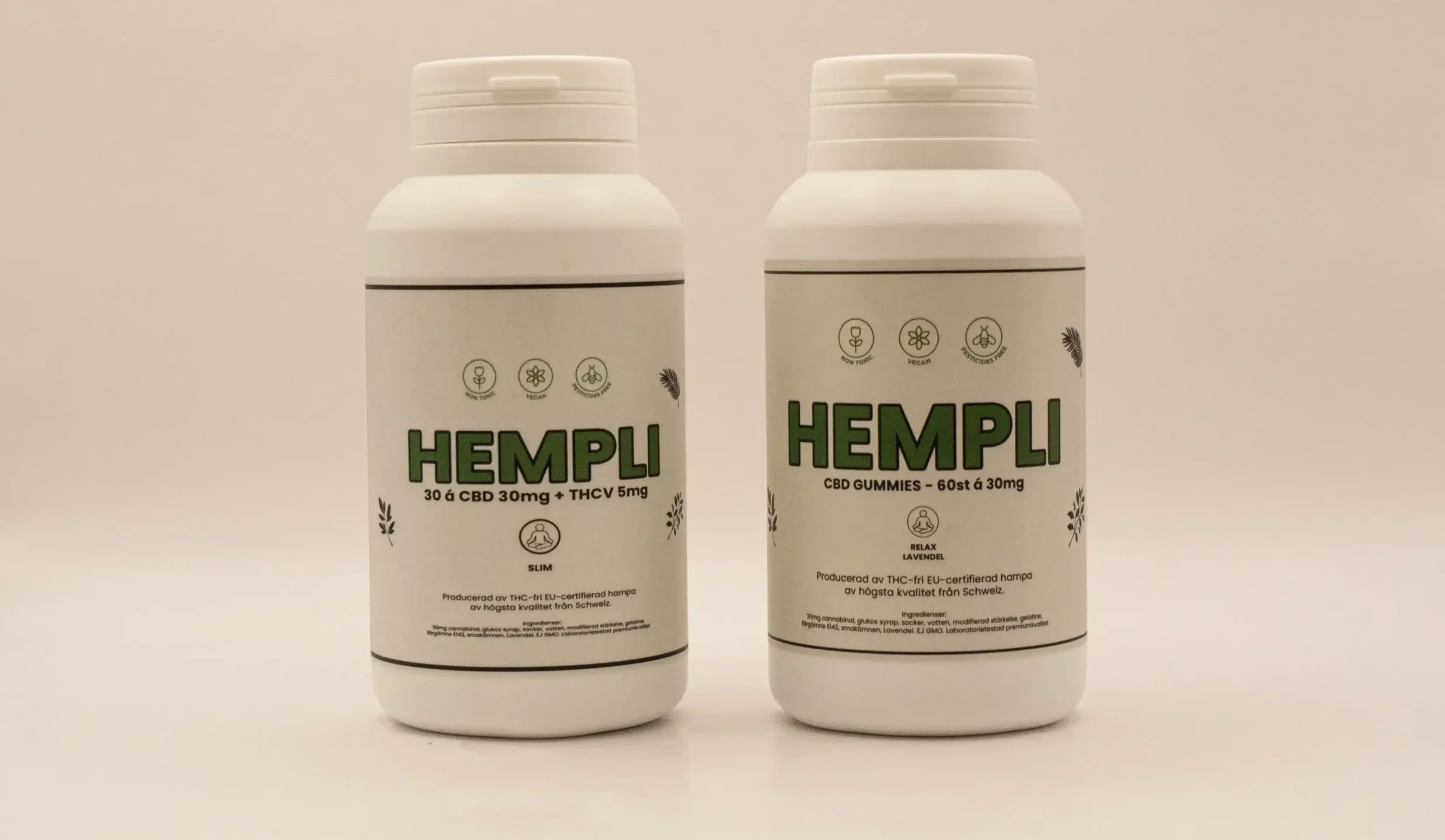 Gummies för avslappning och viktminskning