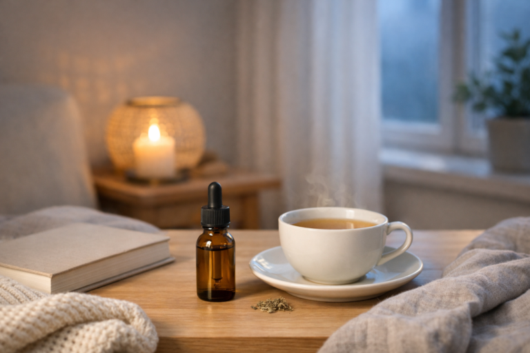 5 sätt att skapa en lugn kvällsrutin med cbd - bloggbild om CBD kvällsrutin