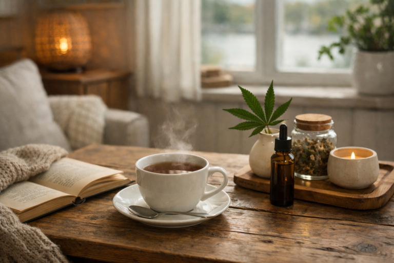 Idéer för en stillsam söndagsrutin med cbd och te - bloggbild om CBD söndagsrutin