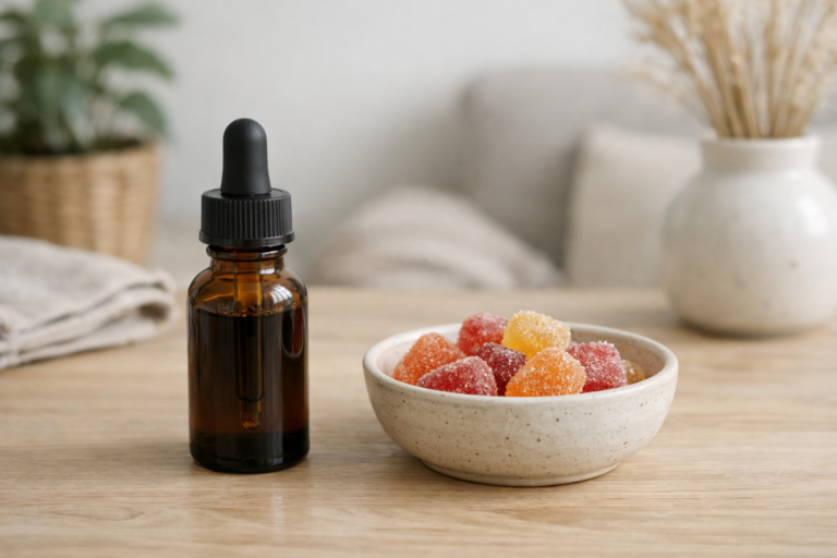 Cbd olja eller gummies – vad väljer många och varför? - bloggbild om CBD olja eller gummies