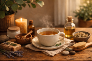 Mindful rutin med naturliga produkter i vardagen - bloggbild om mindful rutin naturliga produkter