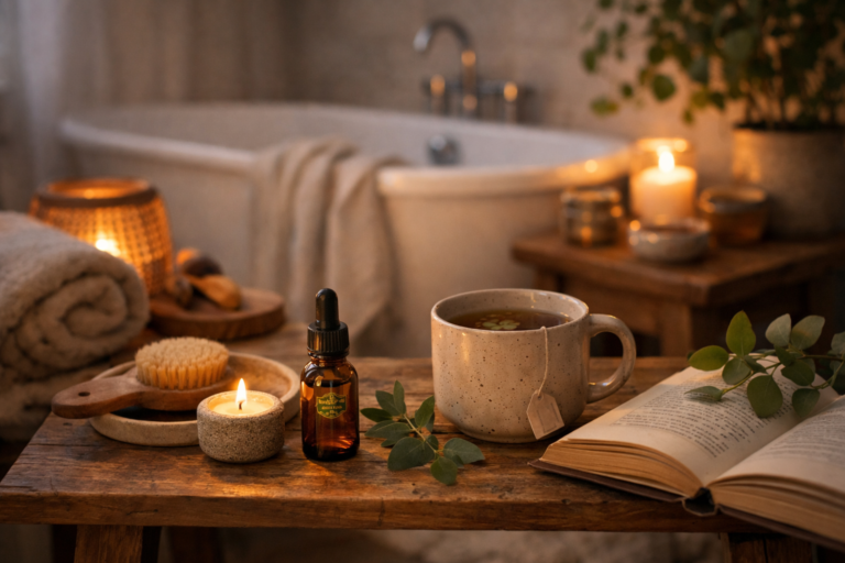 5 idéer för att göra din self-care-rutin mer genomtänkt - bloggbild om self care rutin CBD