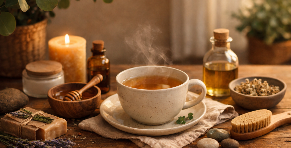 Mindful rutin med naturliga produkter i vardagen - bloggbild om mindful rutin naturliga produkter