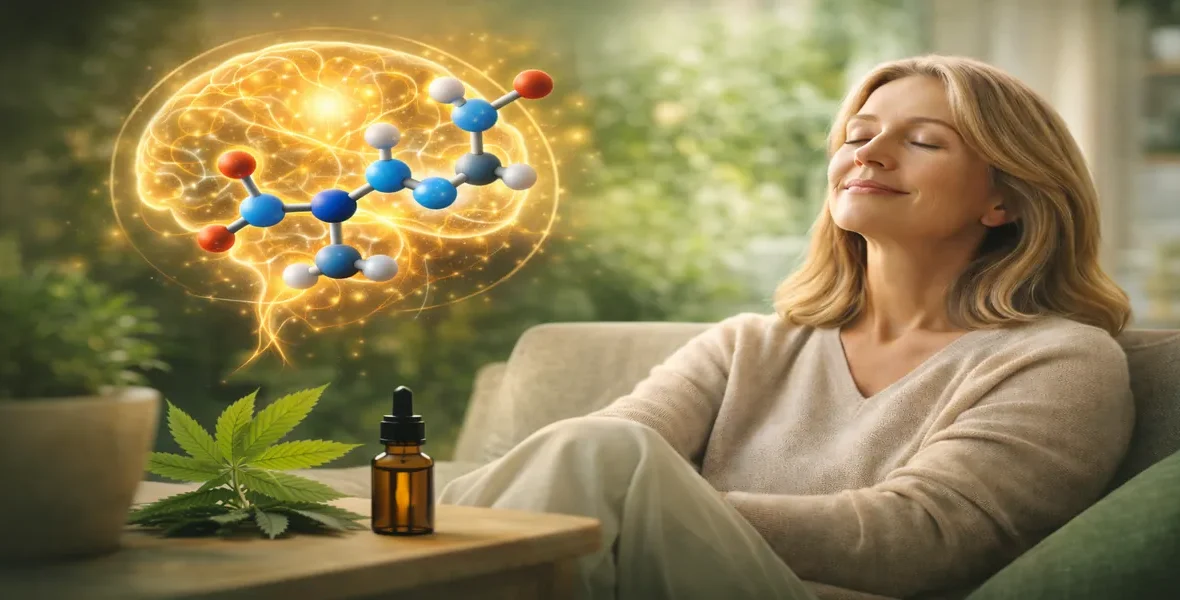 Serotonin, lugn och mental balans i nervsystemet med koppling till CBD