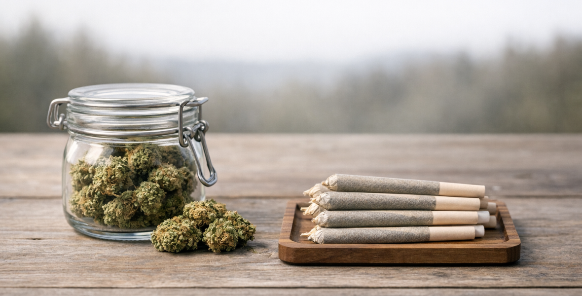 Thca buds eller prerolls – vad skiljer produkterna åt? - bloggbild om THCA buds eller prerolls