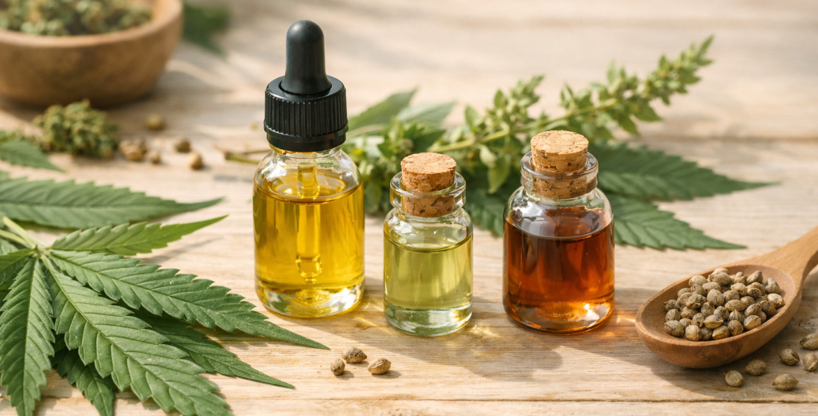 Vad menas med cannabinoider, terpener och hampaextrakt? - bloggbild om cannabinoider och terpener